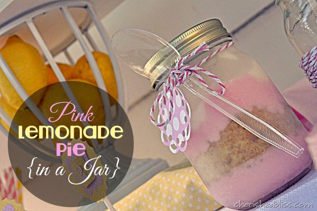 Pink Lemonade Pie in a Jar