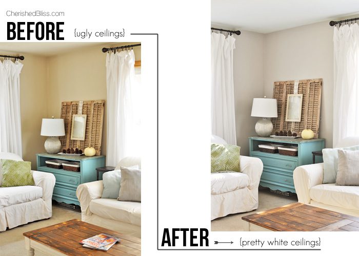 How to Paint Ceilings | The Mess-Free Way - Cherished Bliss