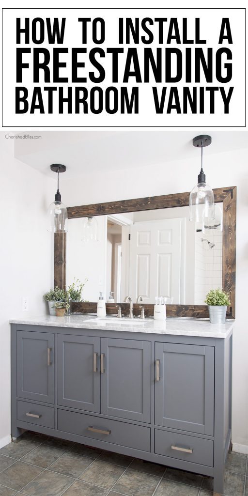 How to Install a Freestanding Bathroom Vanity Cherished Bliss