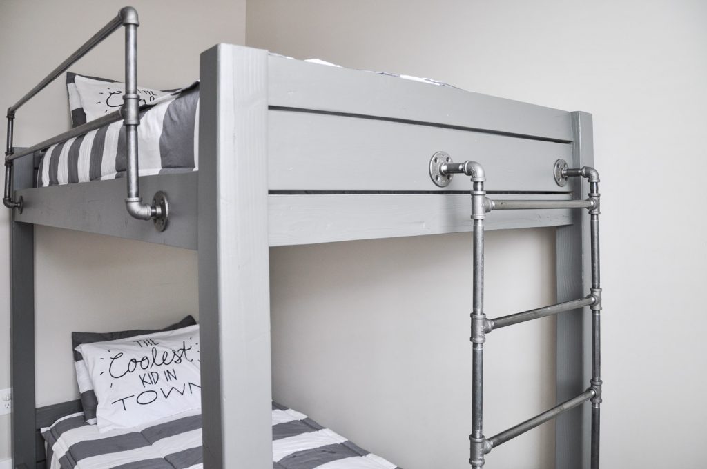 DIY Industrial Bunk Bed Free Plans - Cherished Bliss