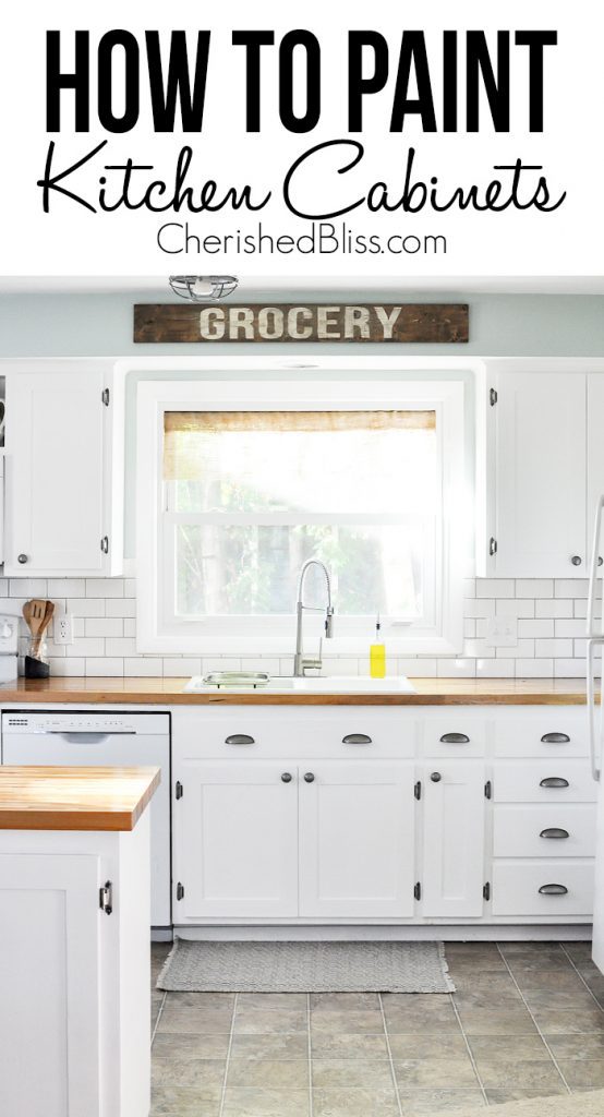 Do you have ugly kitchen cabinets that need a makeover? This tutorial ...
