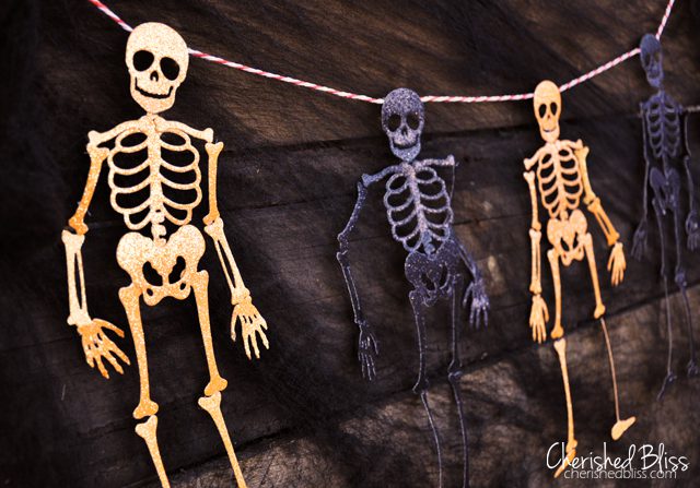 Cherishedbliss.com // Halloween Skeleton Banner #halloween #lifestyle crafts