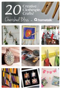 20 Creative Clothespin Craft Ideas via cherishedbliss.com for Hometalk