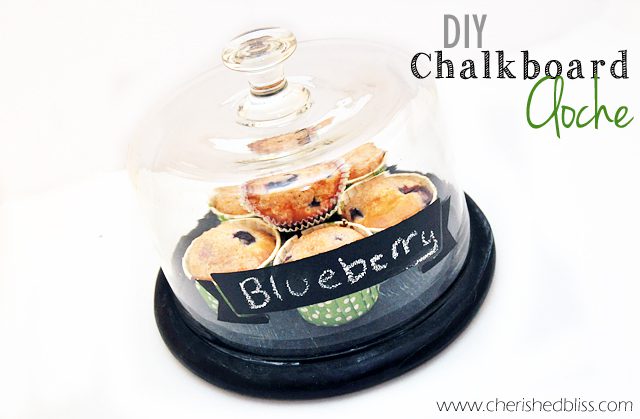 Create your very own Chalkboard Painted Cloche! Tutorial via cherishedbliss.com #FolkArtMulti #HandmadeCharlotte #ad