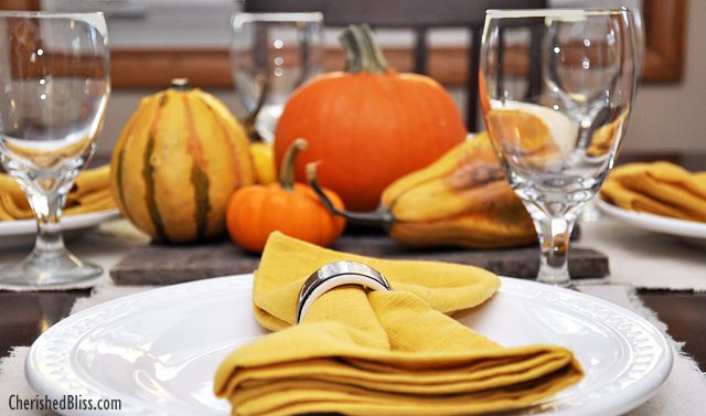 A Fall inspired tablescape with delicious Easy Fish Tacos #SauteExpress #shop #cbias