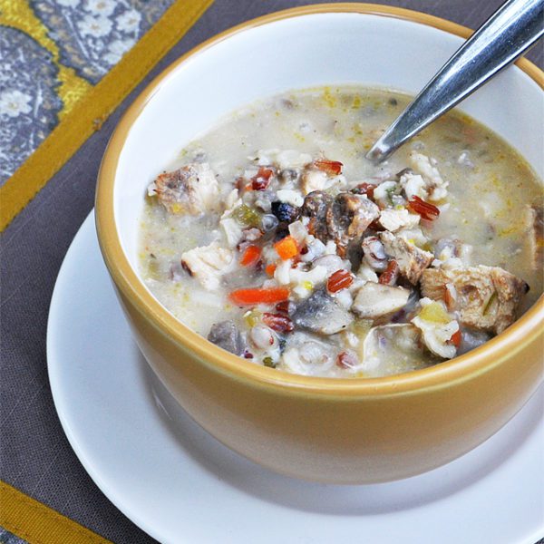 Grilled Chicken and Wild Rice Soup - Cherished Bliss