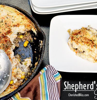 A Delicious Shepherd's Pie Recipe via cherishedbliss.com