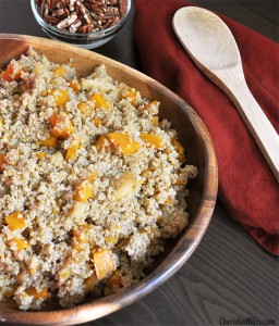 Another great way to use Quinoa! Caramelized Apple and Butternut Squash Quinoa Salad