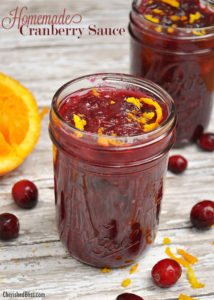 The perfect Homemade Cranberry Sauce Recipe with Orange for your Thanksgiving meal! You will love this!!