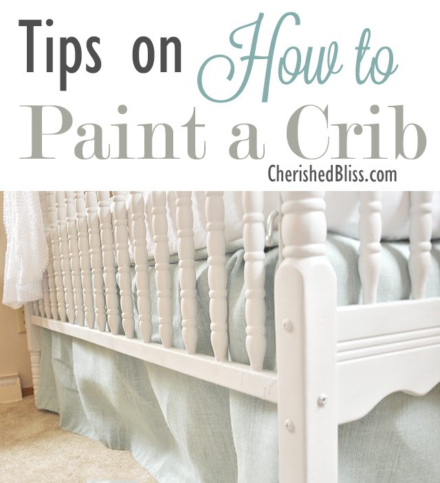 repainting a crib