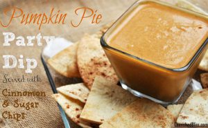Pumpkin Pie Party Dip - great for all those holiday parties!