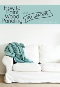 With this guide you can learn how to paint wood paneling the color you always dreamed of! The best part: NO SANDING REQUIRED!