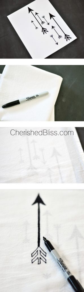 Create these fun DIY Tea Towels with this simple tutorial! via cherishedbliss.com