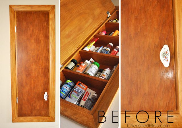 Bathroom Organization: Get organized with this DIY Magnetic Medicine Cabinet! 