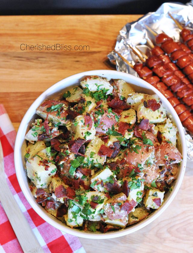 Grilled Red Potato Salad with a Creamy Mustard Dressing 2