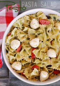 This Pesto Pasta Salad is super easy to throw together, yet fresh and delicious!