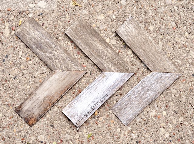 Wooden Arrow Wall Art made from wood shims