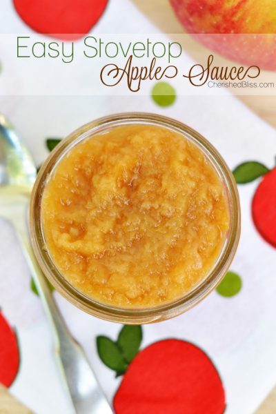 What better way to kick off fall than with an Easy Stovetop Apple Sauce?!
