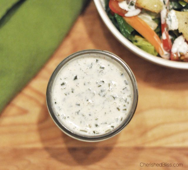 If you are watching those waist lines, then this Healthy Ranch Dressing is a wonderful option with all the right ingredients. 