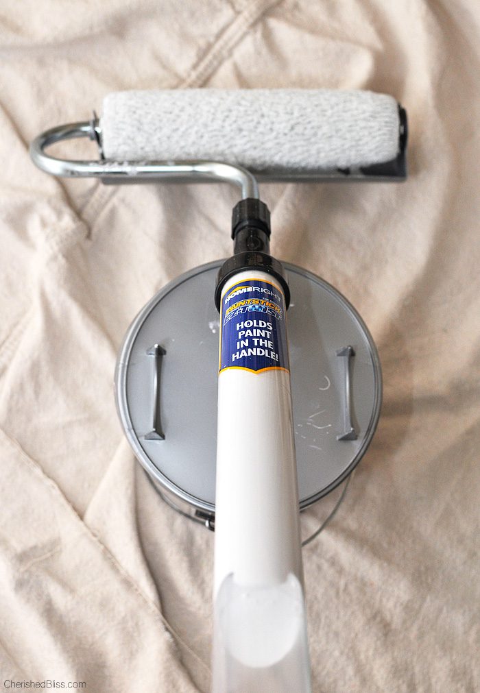 Do you hate painting your ceilings? Try this Mess-Free tutorial on How to Paint Ceilings!
