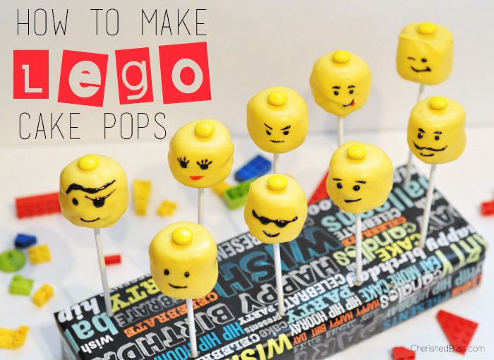How to make Lego Cake Pops via CherishedBliss.com