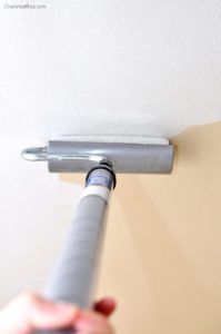 Paint Ceiling with a Roller