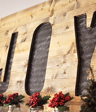Build this DIY Christmas Joy Sign for UNDER $15! A great addition to your Christmas Decor
