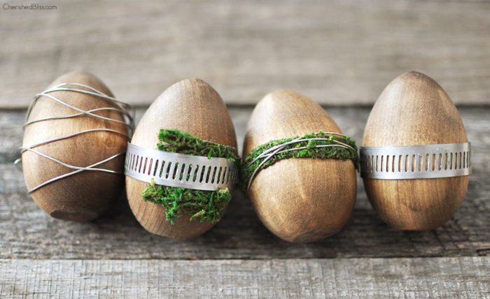 Wooden Rustic Industrial Easter Egg Tutorial
