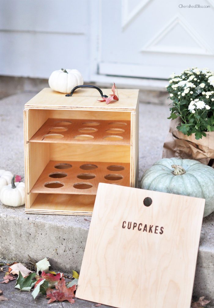 With these easy to follow Free Plans you can build this Cupcake box Carrier. It is the perfect solution to carrying your holiday baked goodies without squishing all your hard work.