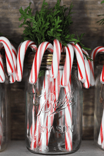 Simple and beautiful. Christmas Mason Jar Decor is such an easy way to bring a little holiday cheer into your home!