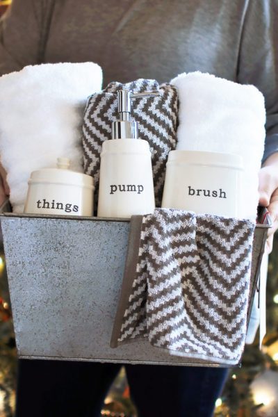 Create this simple, easy, yet thoughtful Last Minute Christmas Gift Idea with just a few items. No complicated skills required, just shopping!
