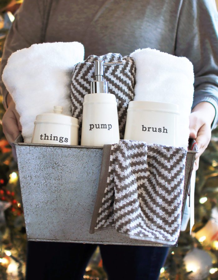 Create this simple, easy, yet thoughtful Last Minute Christmas Gift Idea with just a few items. No complicated skills required, just shopping!