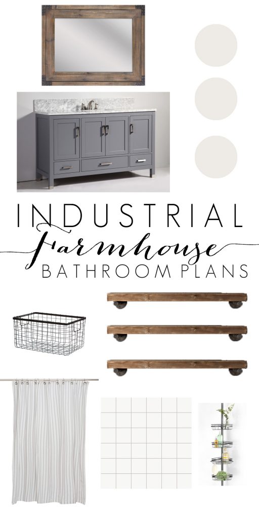 Industrial Farmhouse Bathroom Inspiration
