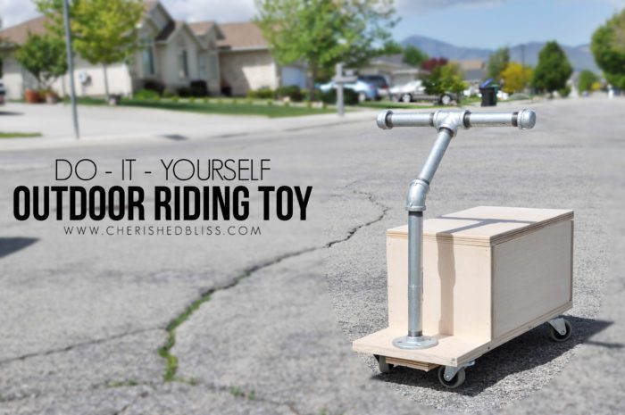 Build this strong and sturdy DIY Outdoor Riding Toy following these simple building plans! 