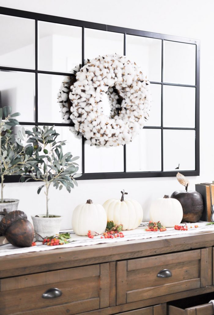 Welcoming Fall Entryway | Home Tour - Cherished Bliss