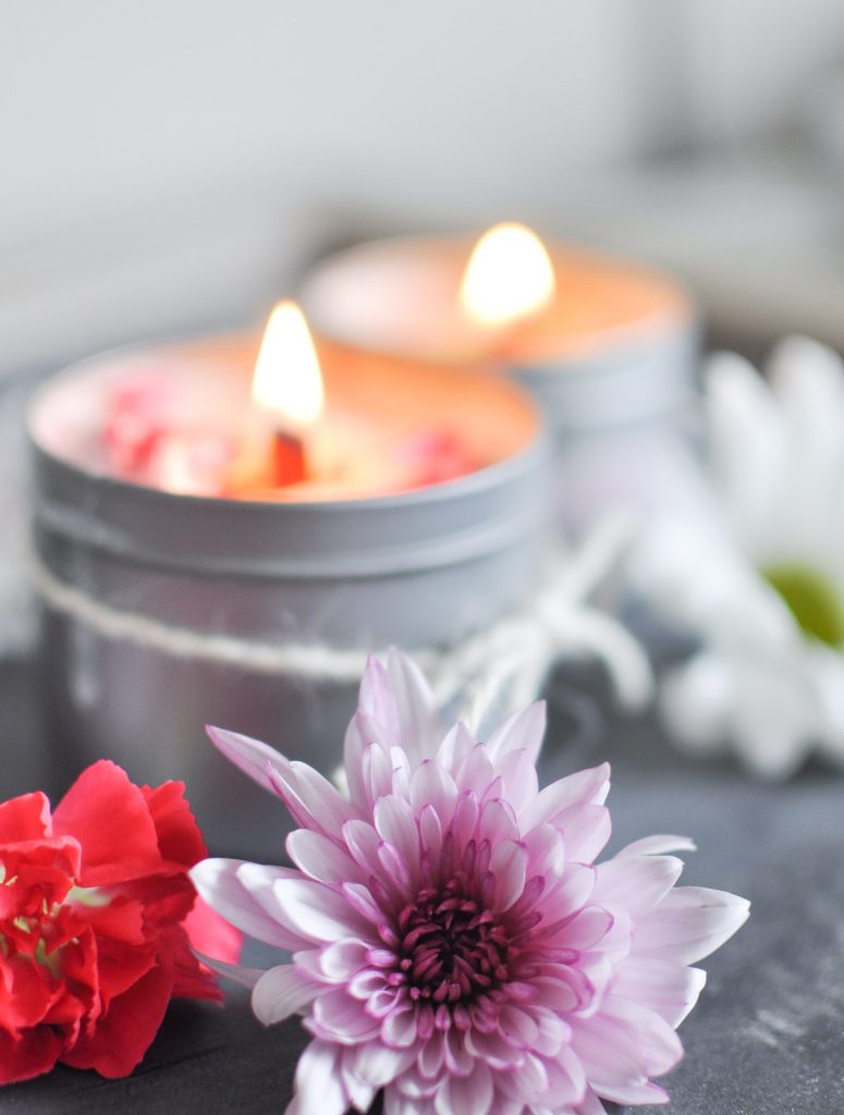 How to Make Floral Candles