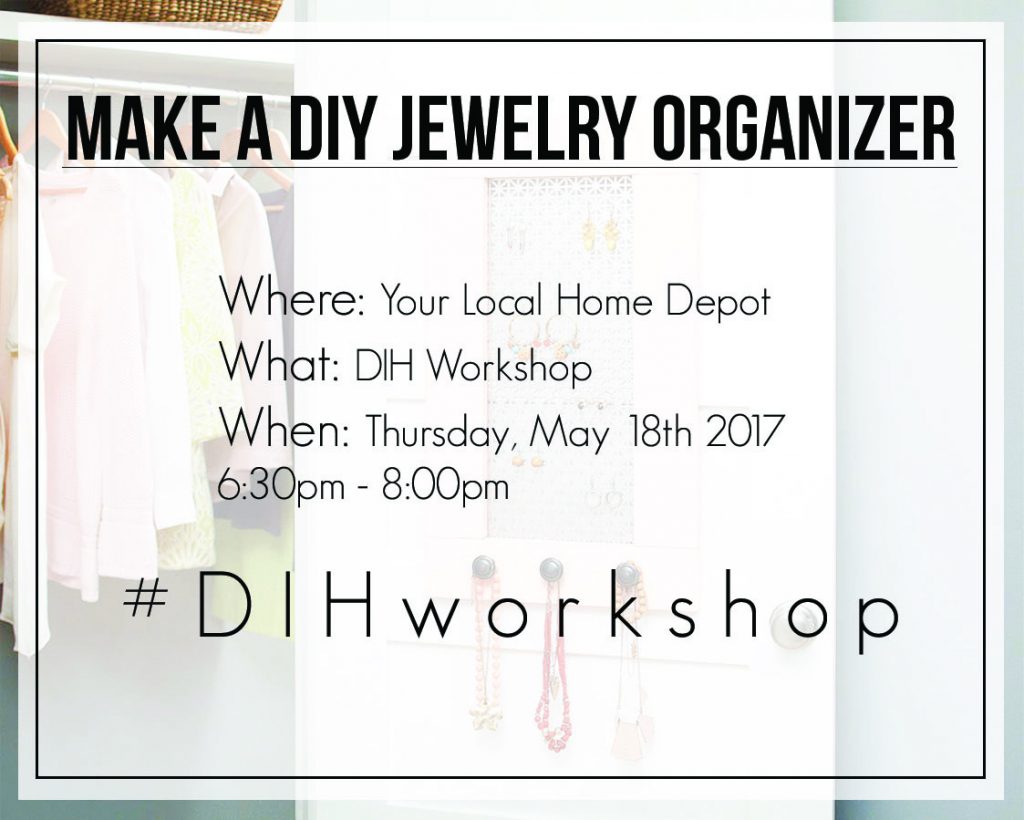 Create this functional and stylish DIY Industrial Jewelry Organizer with just a few supplies and simple steps! #sponsored #DIHWorkshop