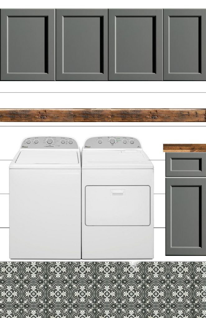 Get the look: Industrial Farmhouse Laundry Room Design Plans! 