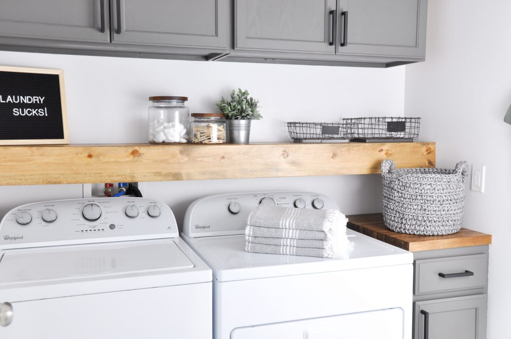 How To Organize A Small Laundry Room, How To Make An Easy Laundry Room Cabinets