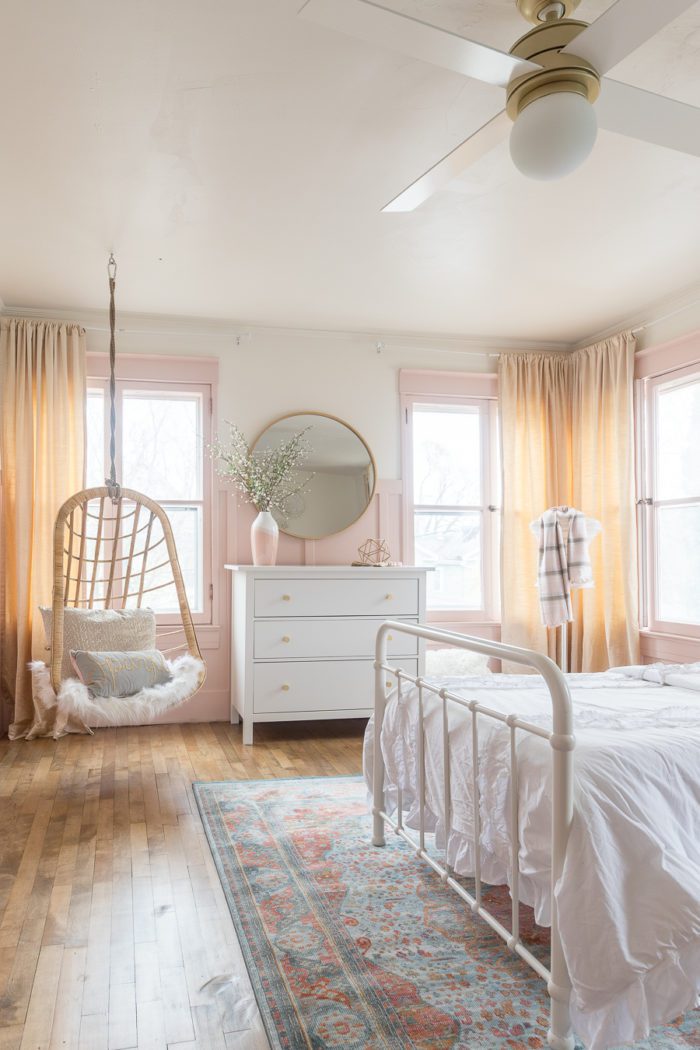 Pink Gold Girls Bedroom Decor Ideas, Ceiling Fans Little Girl S Rooms