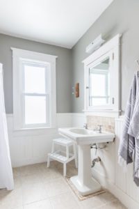 Read these tips on how to create a kid friendly bathroom where Ashley shares how to refresh your bathroom without breaking the bank!