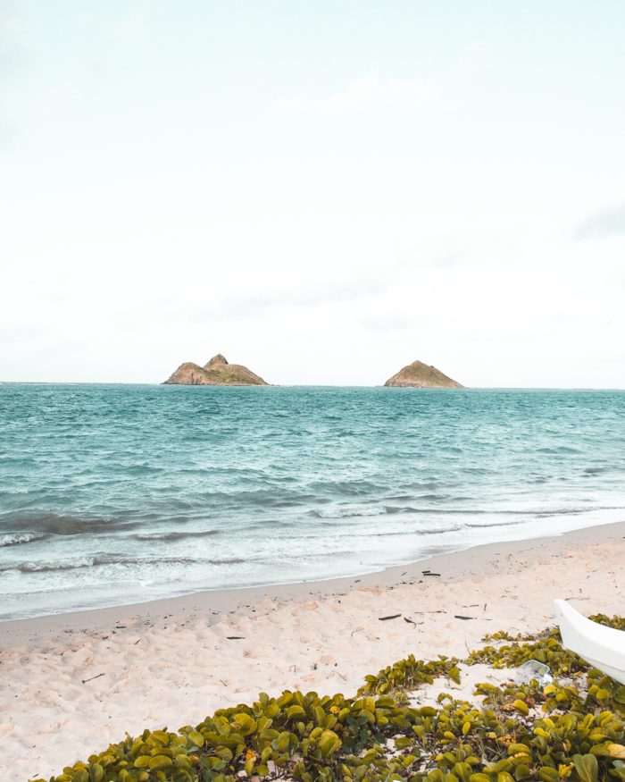 Take in the sights of Mokulua Islands from the shores of Lanikai Beach. 