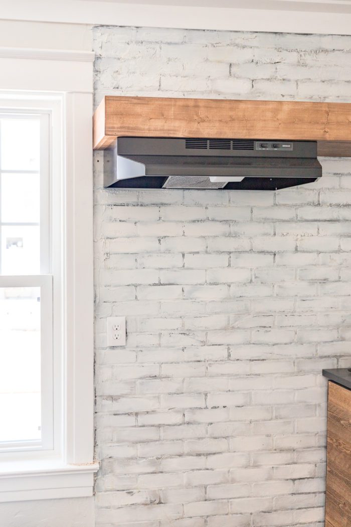 Install Vent Hood in Open Shelving: Add a simple vent hood to a kitchenette without the need for a cabinet. 