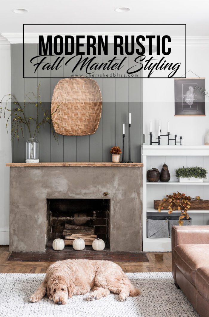 Modern Rustic Fall Mantel Styling Tips
