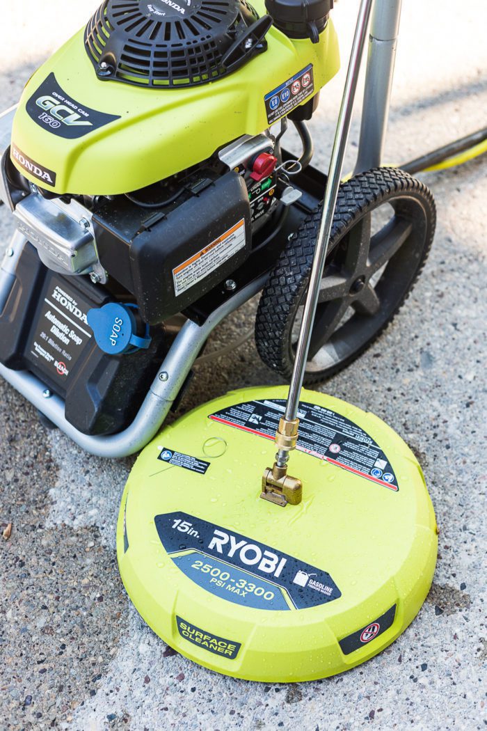 Surface Cleaner makes cleaning driveway faster and more consistent adding instant curb appeal. 
