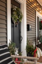 Classic Christmas Porch Decor with a Modern Twist