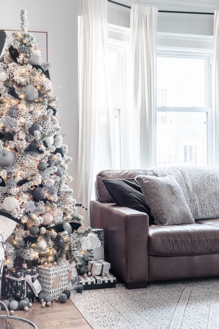 Come stroll through this simple Rustic Luxe Christmas Home Tour filled with cozy texture and simple clean lines! 