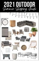 Shop these modern neutral looks for all your Summer Outdoor Furniture and Decor needs!