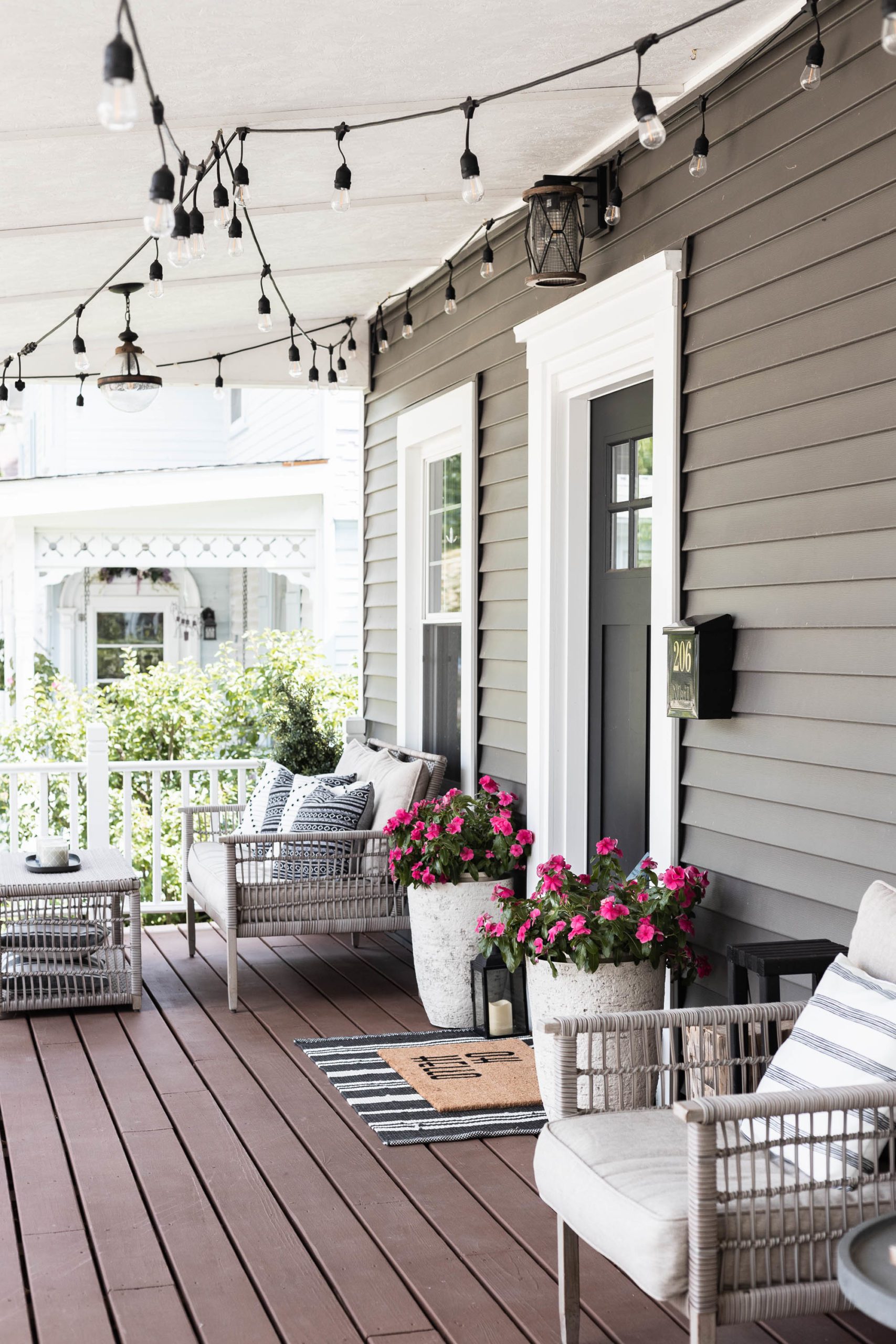 Modern Craftsman Summer Porch Decor Ideas   Cherished Bliss