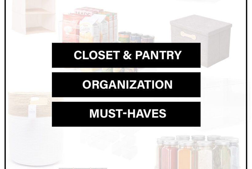 Closet and pantry organization shopping list